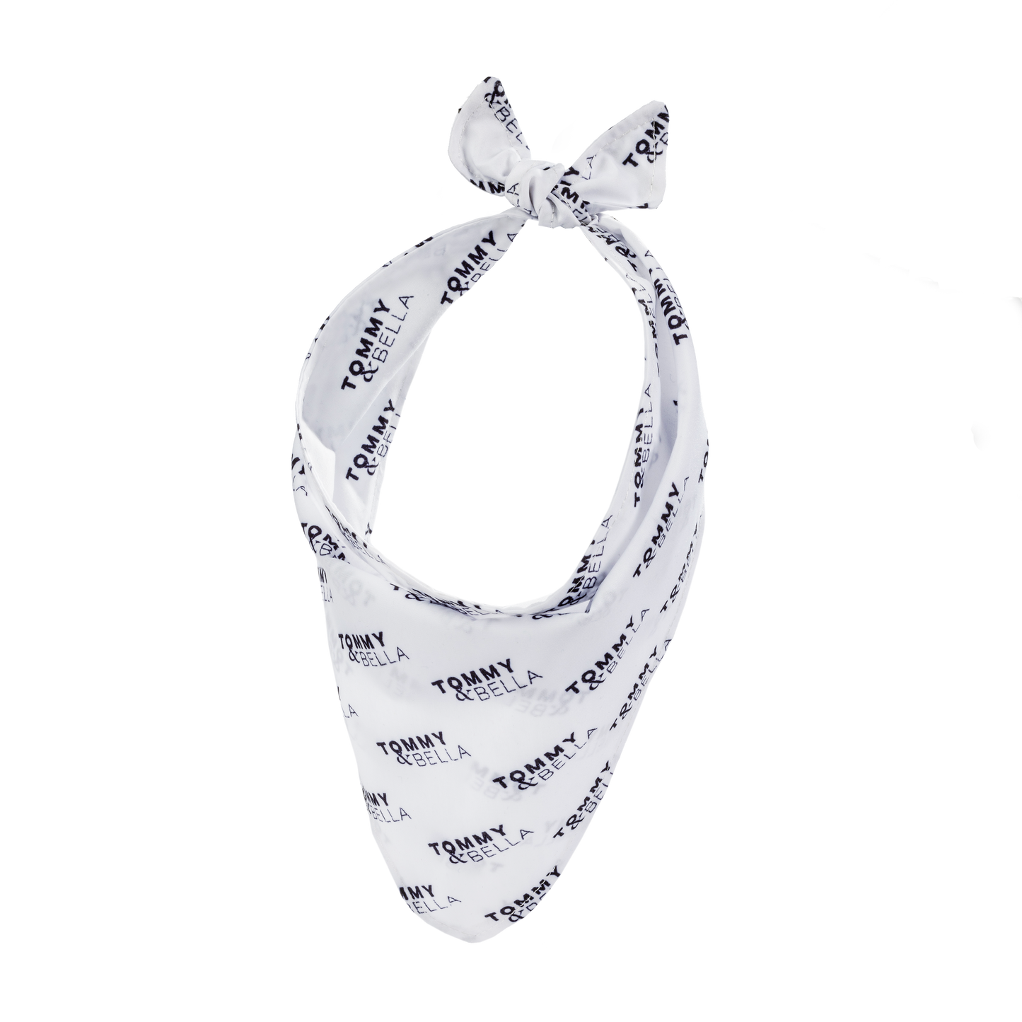 White + Logo Dog Bandana