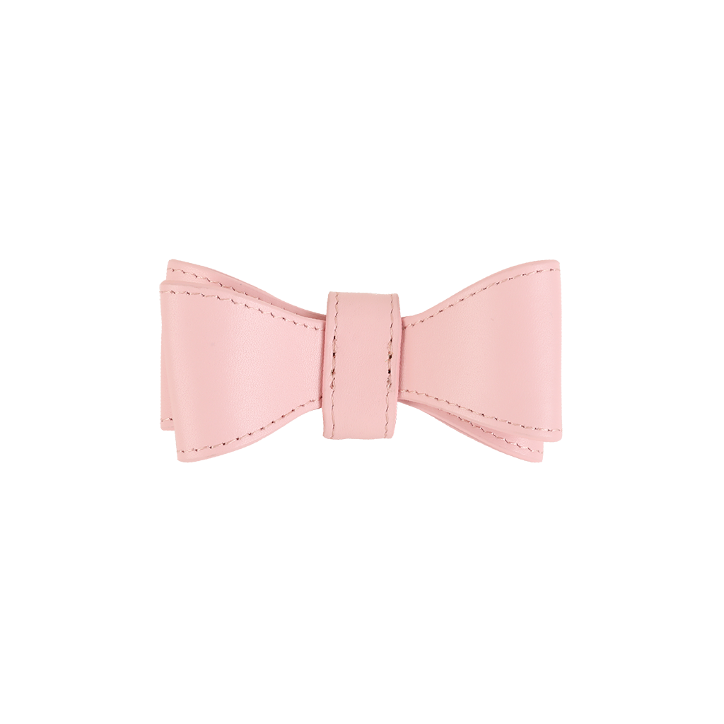 PINK LEATHER CAT BOW TIE