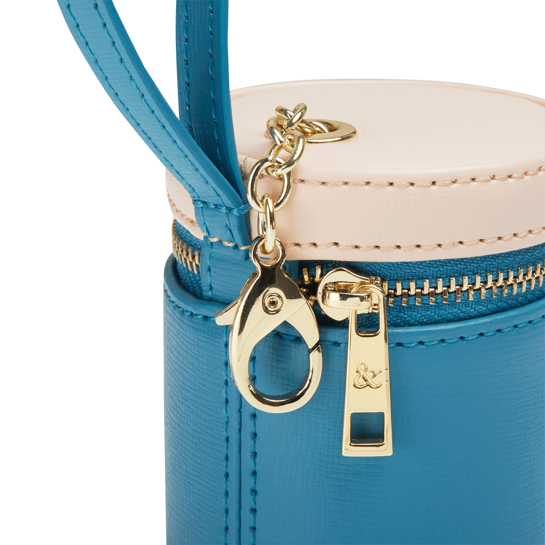 TEAL - LIGHT PINK TREATS BAG