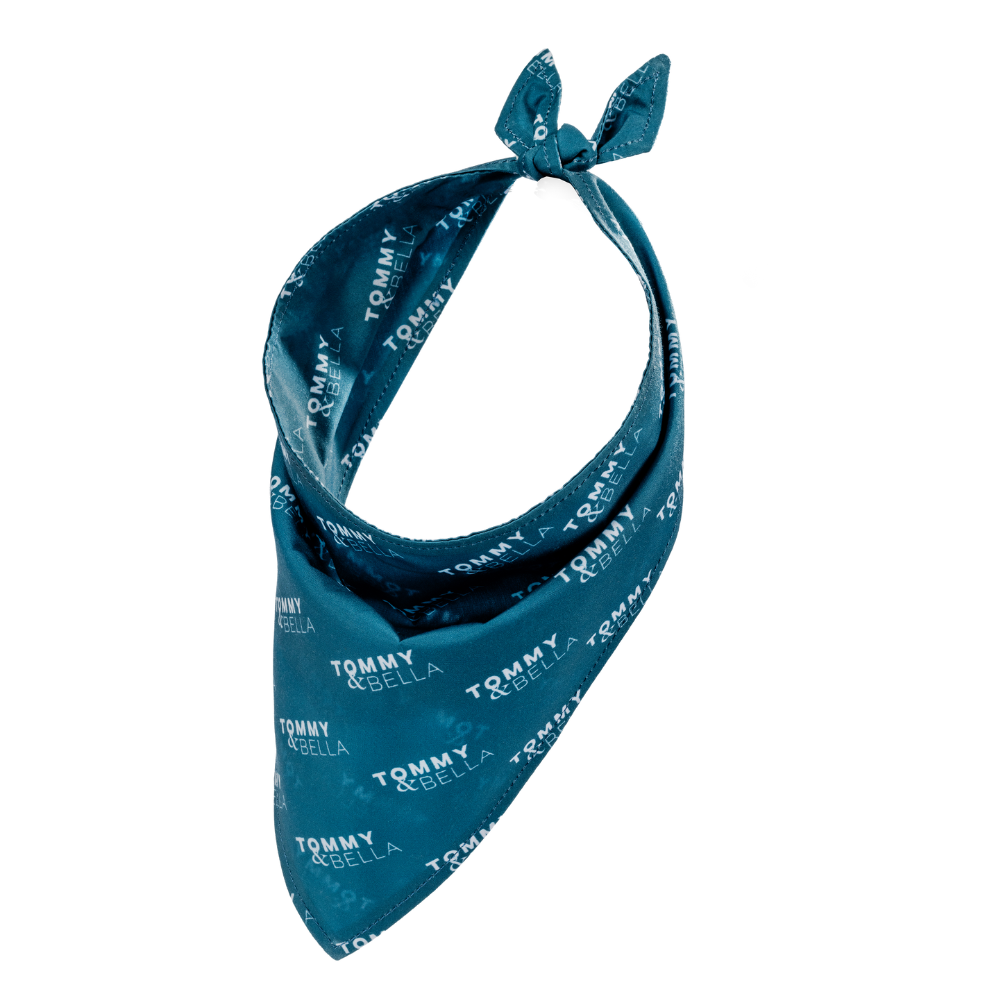 Teal + Logo Cat Bandana