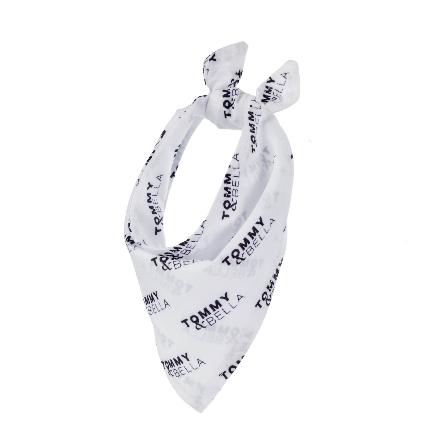 White + Logo Dog Bandana