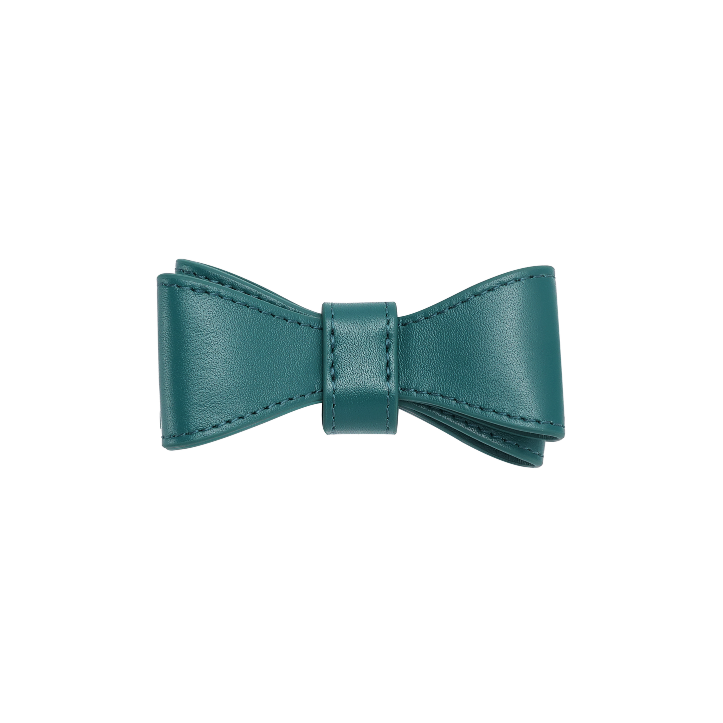 Emerald Green Leather Dog Bow Tie